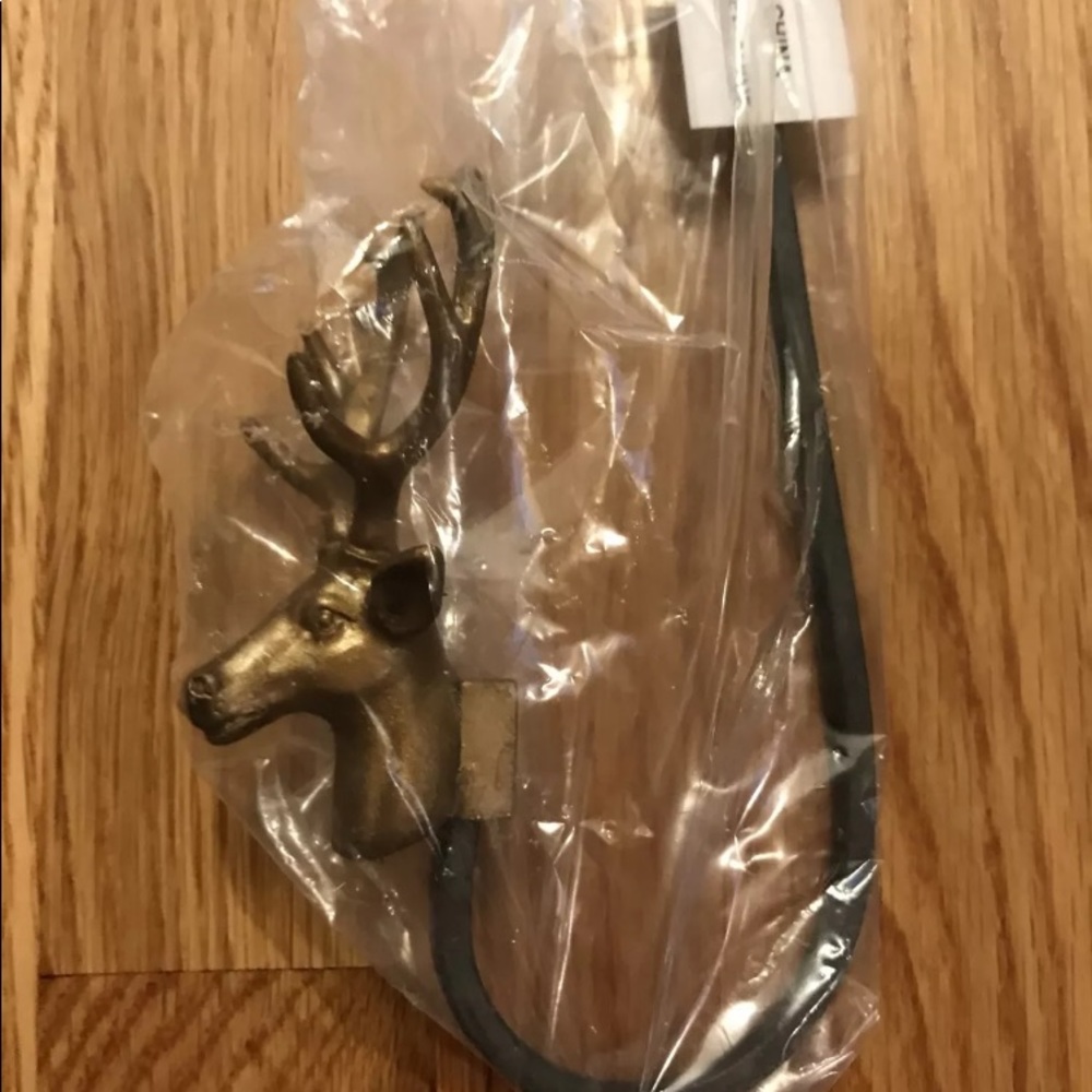 NWT Anthropologie Reindeer Wreath Hook Hanger Over the Door - Picture 8 of 12